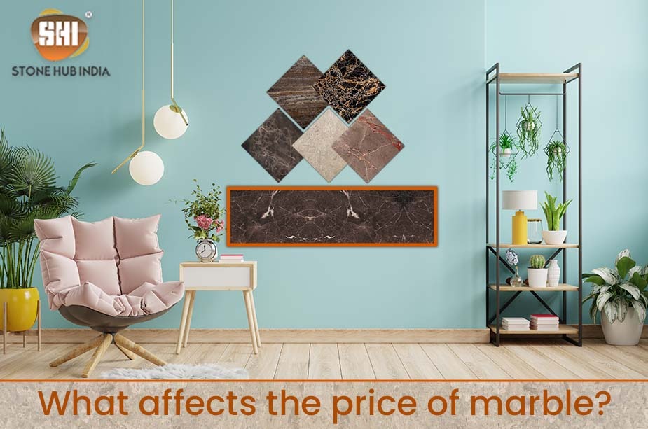 What affects the price of marble?