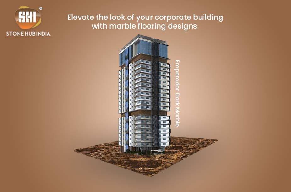 Elevate the look of your corporate building with marble flooring designs